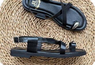 Ju Collection Raisa cocodrilo negro.