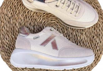 Callaghan 61609 sneaker marfil. Plantilla extraíble.