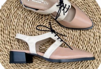 Ju Collection 8335 piel mestizo trench y crema.